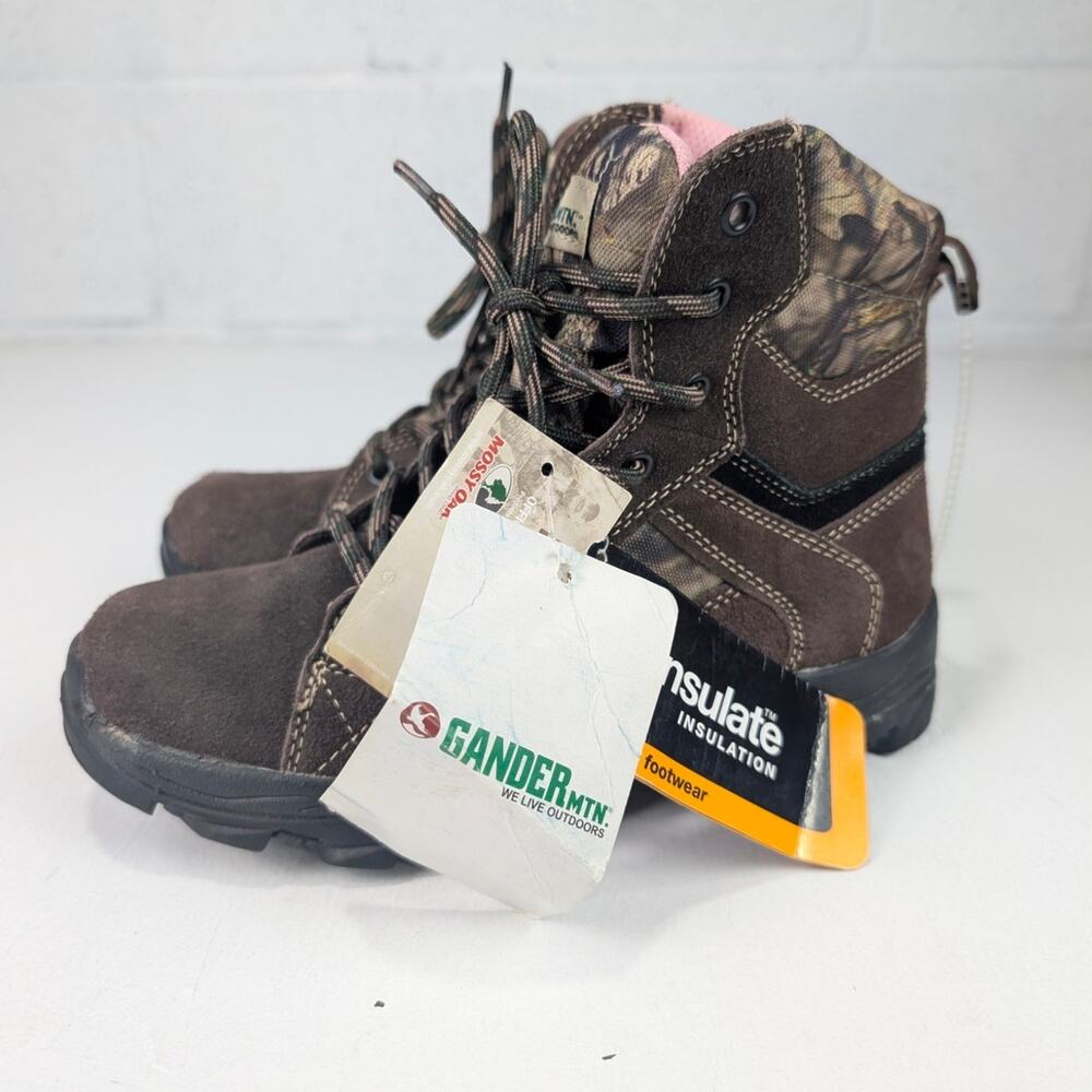 Gander Mountain Mossy Oak Girls Size 3 Scout Fletcher Hunting/Hiking Boots